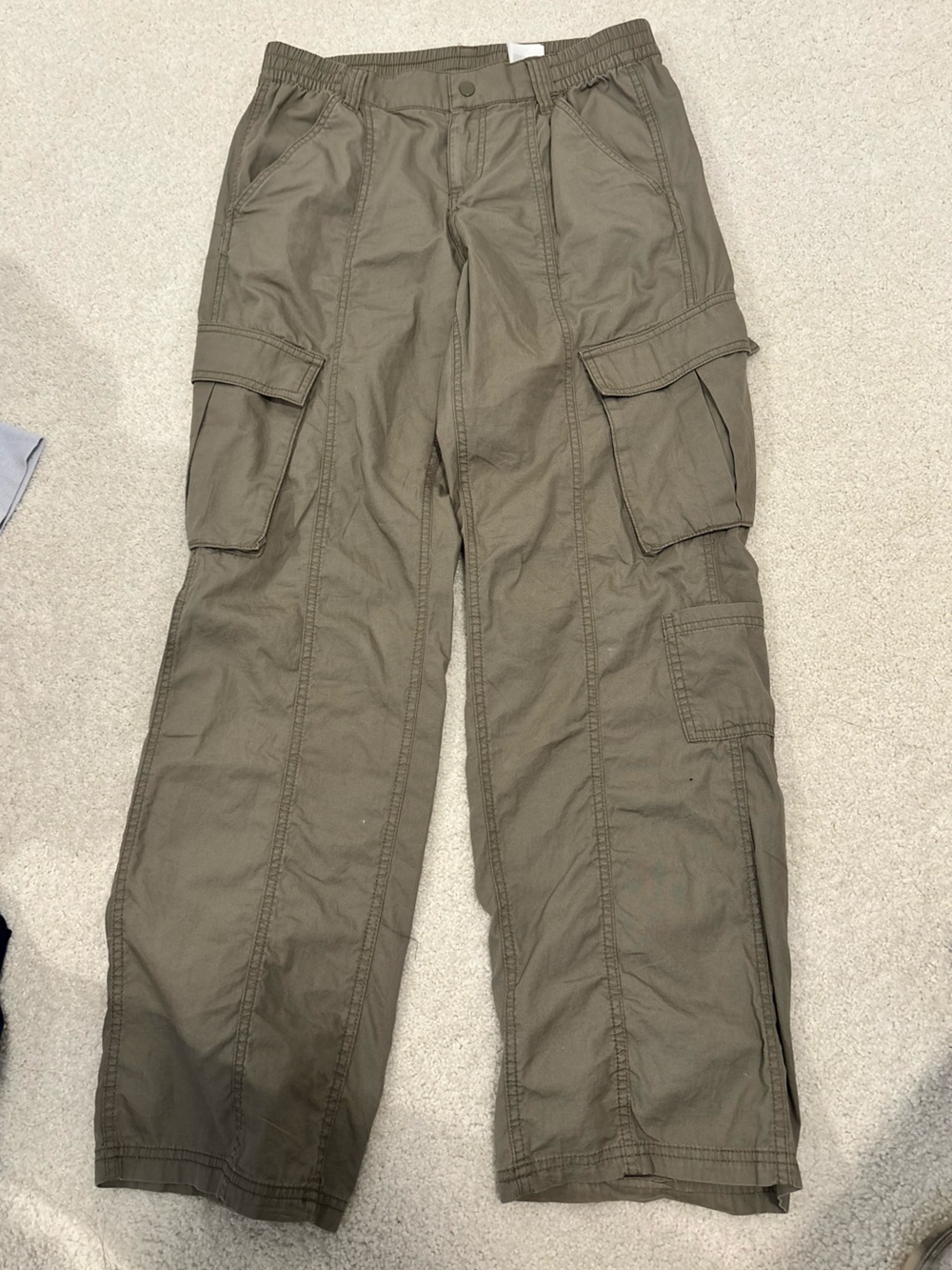 H&M Olive Cargo Jogger Pants - Picture 1 of 3